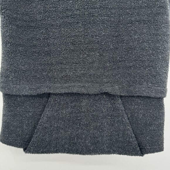 PREFER Gray 929 Wool Blend Sleeveless Tiered Hoodie Sweater Vest Size L - Picture 3 of 5